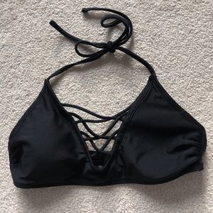 black target bikini top